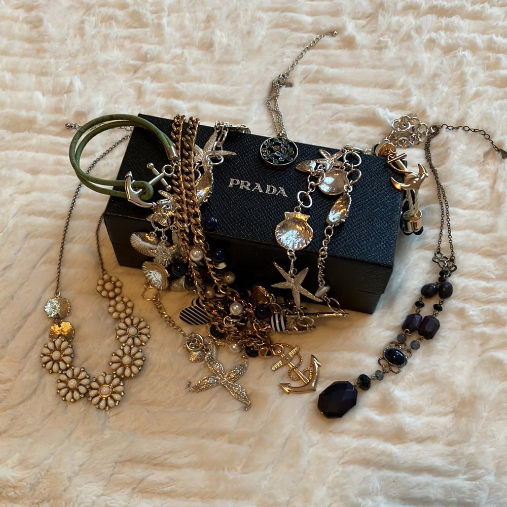 Bundle Custom Nautical Necklaces & Bracelets / Others w/ Prada box